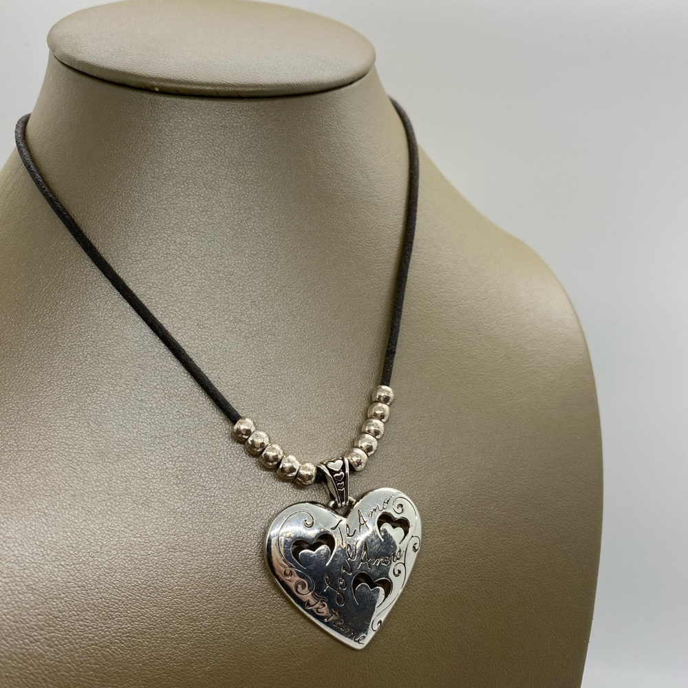 Brighton Silver Conversation Heart